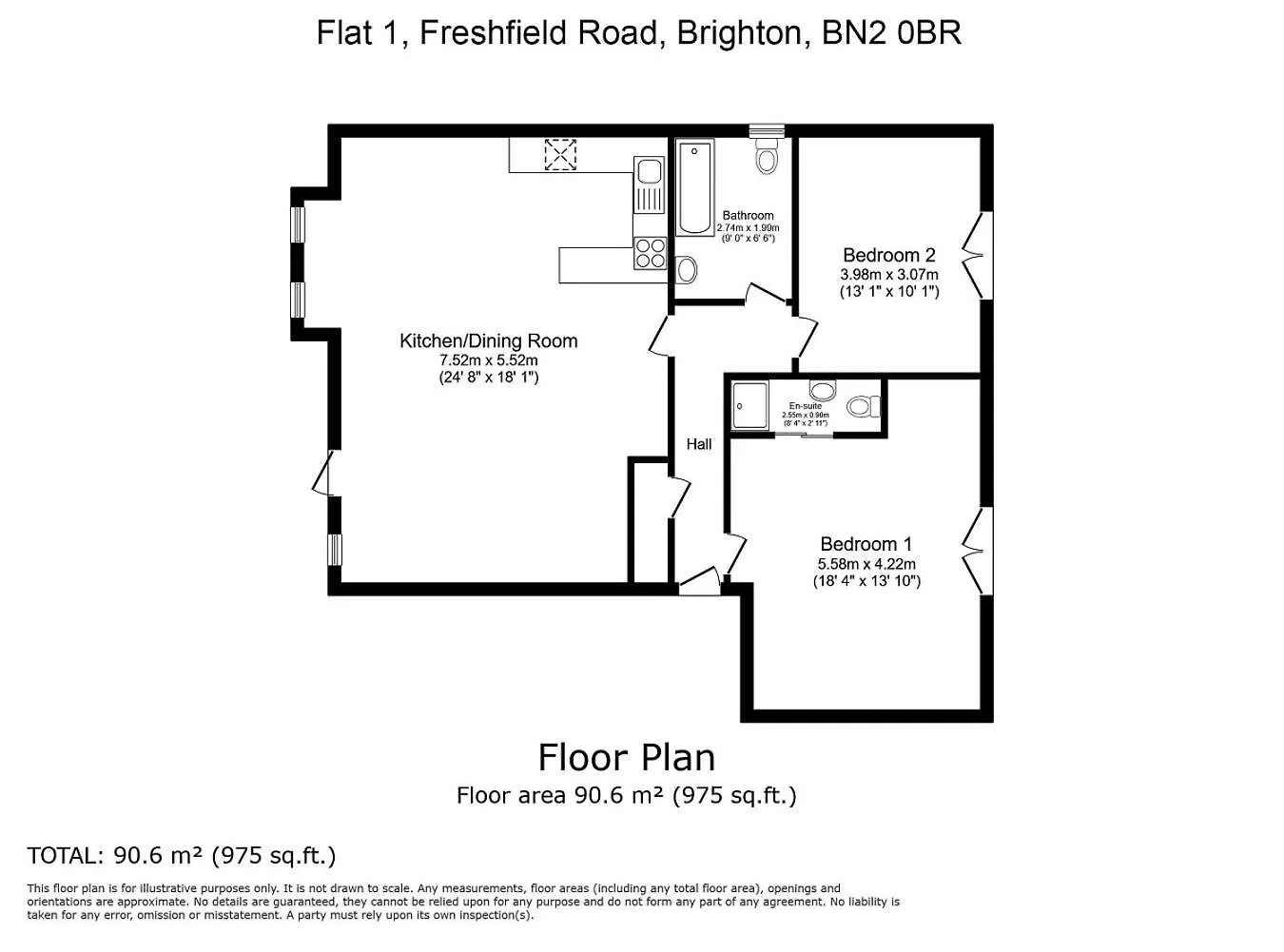 Flat Near Beach, Hospital & Brighton College F2 0*,